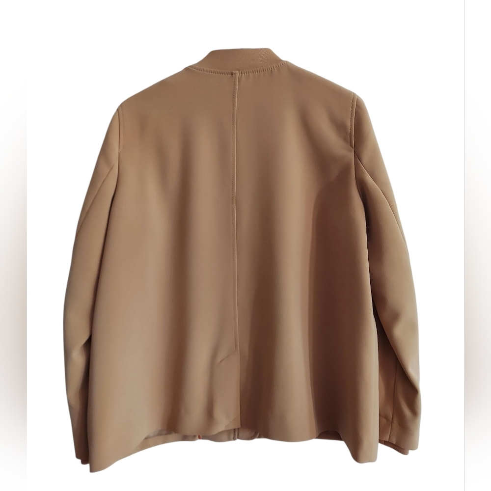 H & M Camel Colored Zip-Front Jacket - Picture 2 of 6